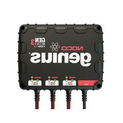 NOCO Genius GENM3 12 Amp 3-Bank Waterproof Smart On-Board Ba