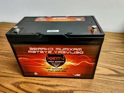 OPEN BOX VMAXTANKS MR127-100 12V 100Ah Marine Battery for Tr