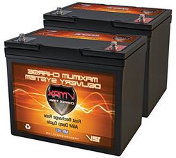 QTY2 VMAX MR107-85 12V 85AH AGM Deep Cycle Group 24 Batterie